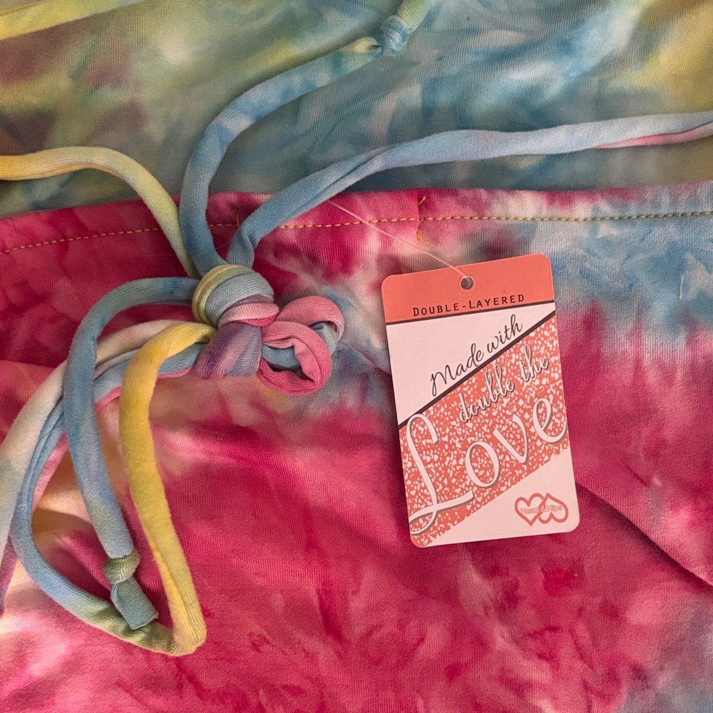 Beachy🏝️ Colorful Tie-Dye Strappy Bodycon Dress NWT - Picture 3 of 4